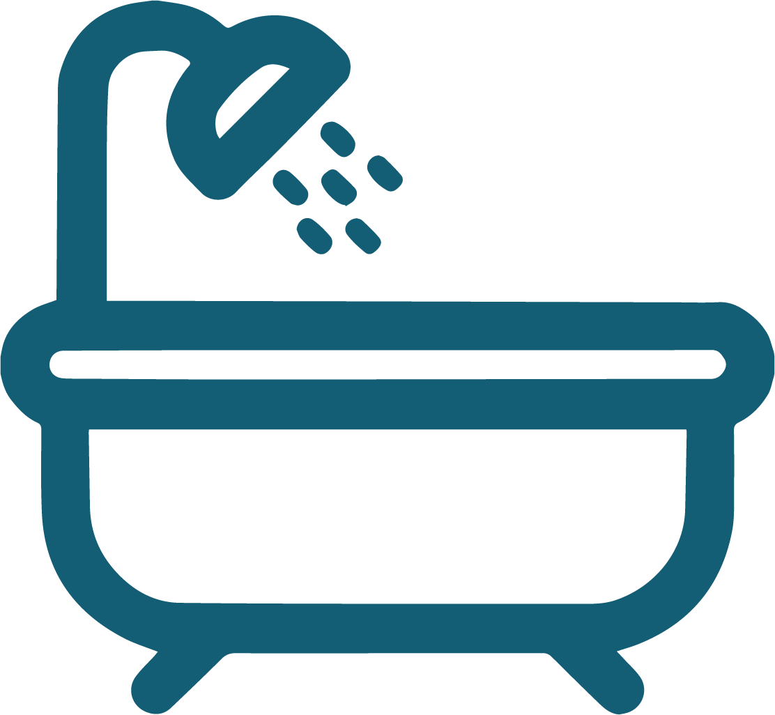 Bathroom Icon - Blue
